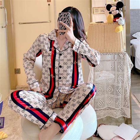 gucci inspired pyjamas|gucci pajama set.